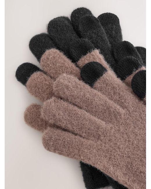 Next Black Fingerhandschuhe
