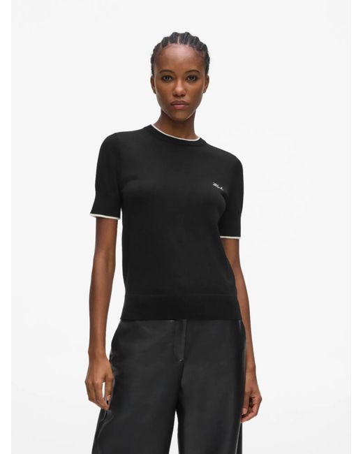 Karl Lagerfeld Black Pullover