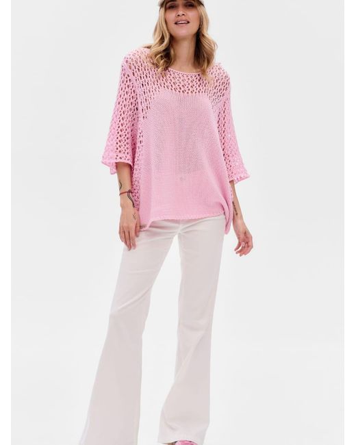Blue Shadow Pink Pullover