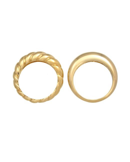 Elli Premium Metallic Ring-Set Twisted
