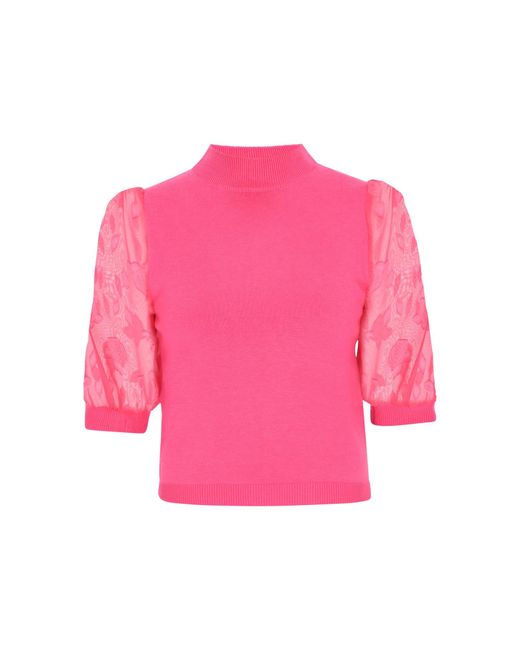 faina Pink Pullover Festive