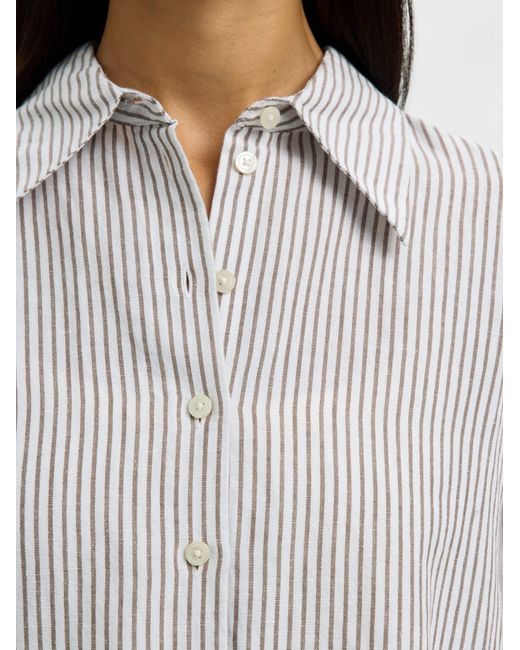 SELECTED Gray Bluse Slfcleo