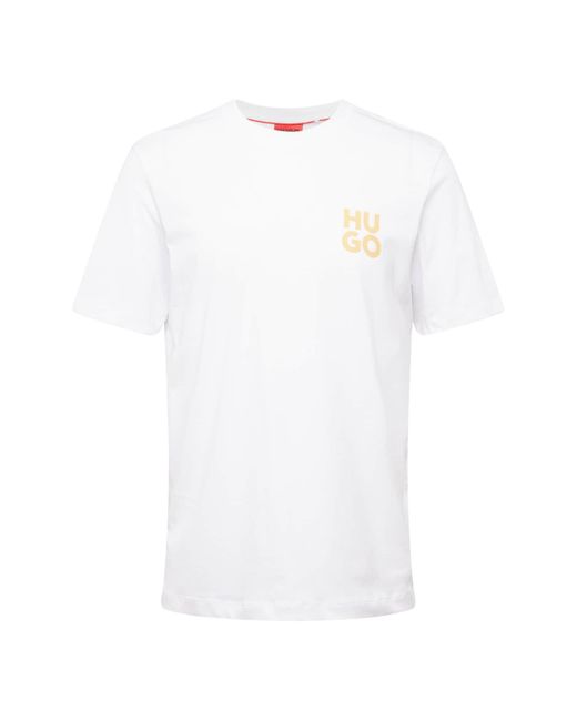 HUGO T-shirt 'dimoni' in White für Herren