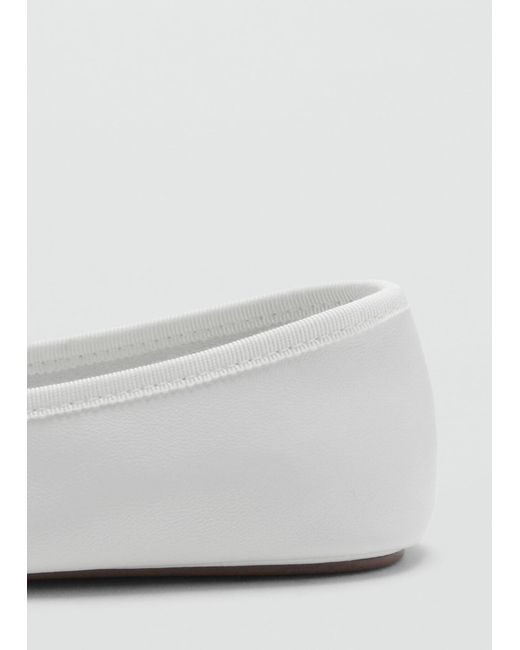 Mango White Ballerina Suave