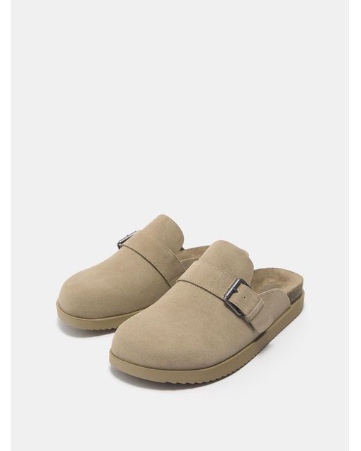 Pull&Bear Pantolette in White für Herren