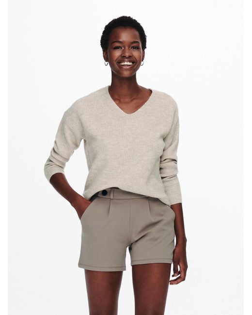 ONLY Natural Pullover Strickpullover ONLCAMILLA