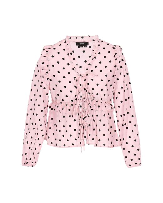faina Red Bluse Fashion Look