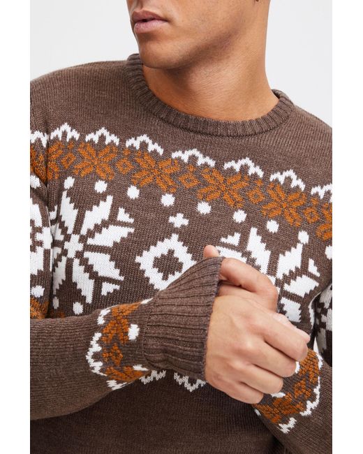 Solid Pullover Norwig in Brown für Herren