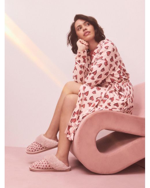Next Pink Hausschuh