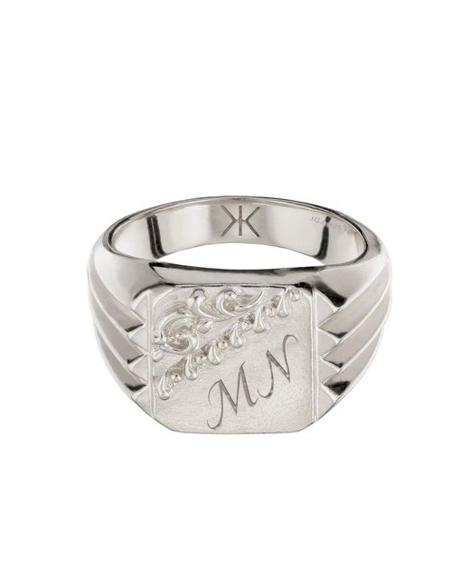 Kuzzoi Ring in White für Herren