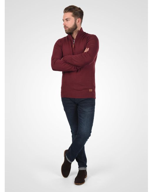 Blend Strickpullover Robin in Red für Herren