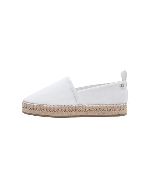 Calvin Klein White Espadrilles Tessa