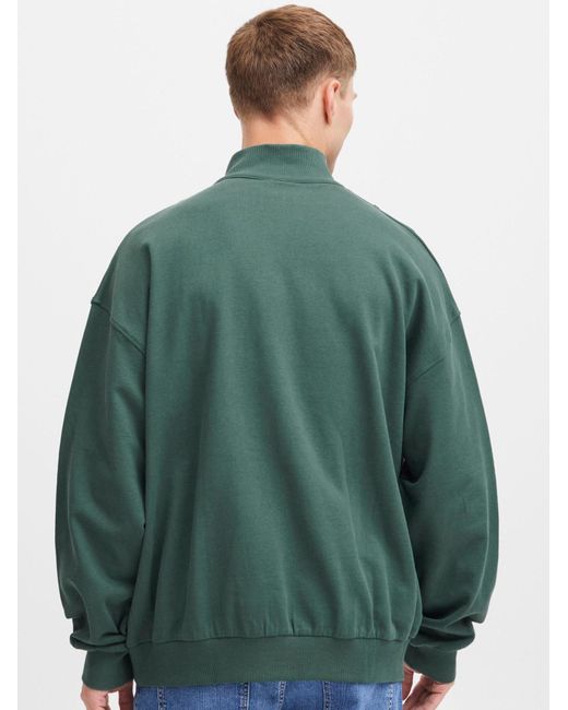 Solid Sweatshirt Ilham in Green für Herren