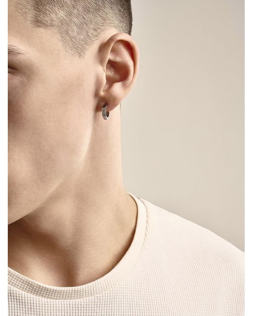 REYTEL Ohrring Edges in Gray für Herren