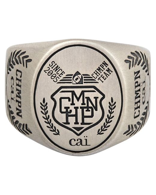 Caï Ca Ring in Metallic für Herren
