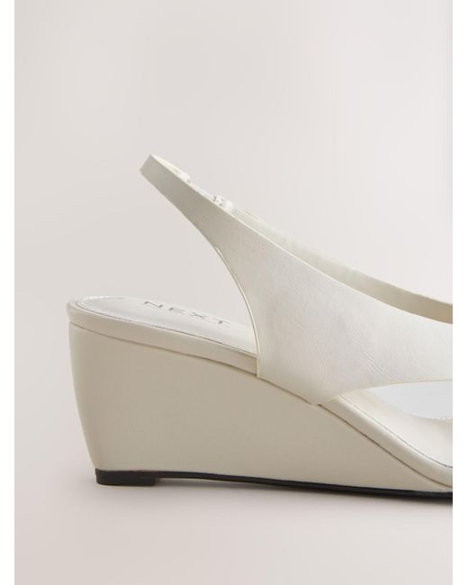 Next White Sandale