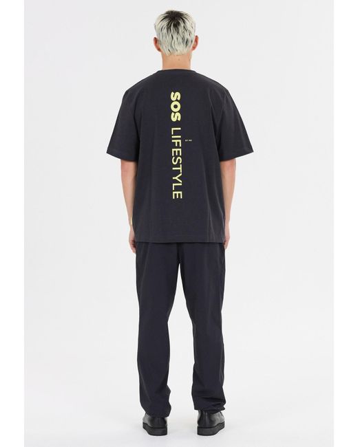 S.o.s. T-Shirt Semeru in Black für Herren