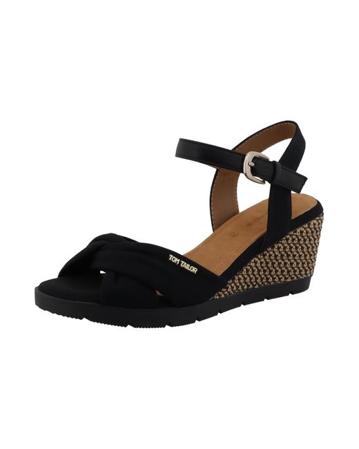 Tom Tailor Black Sandale