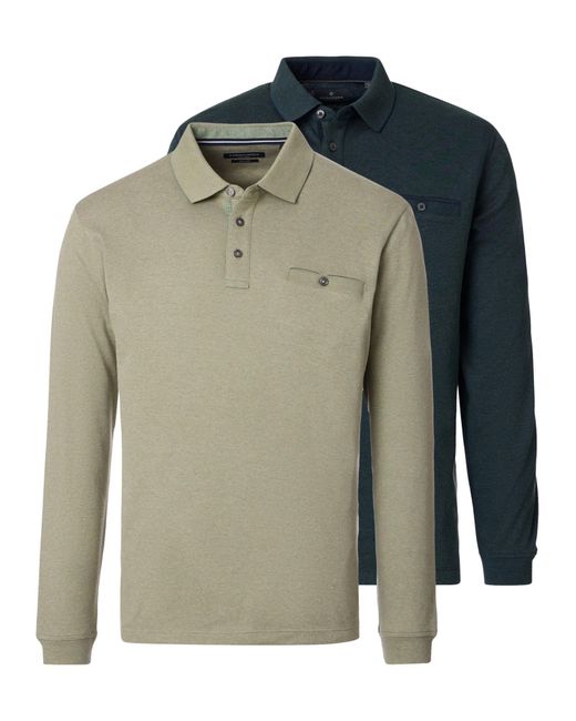 CASA MODA Shirt Basic in Green für Herren