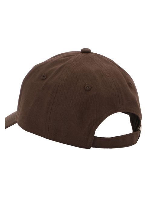 Calvin Klein Brown Cap Ck Monogram Tonal Embroidery Baseball