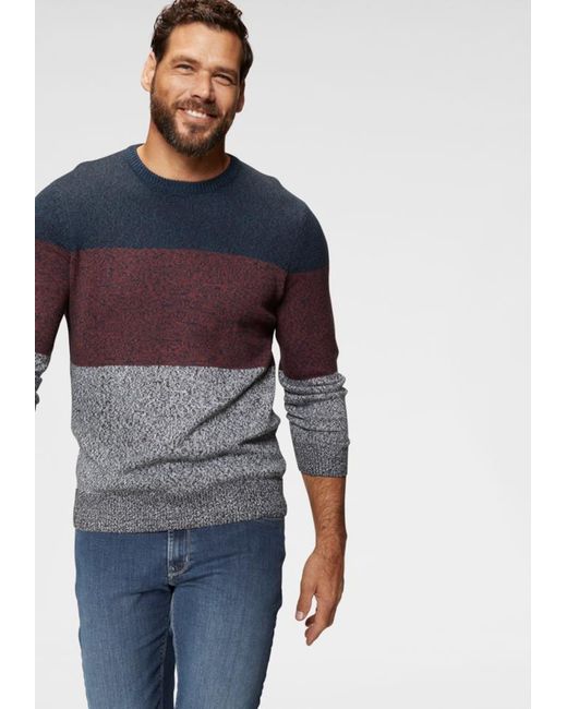 Man's World World Pullover in Blue für Herren