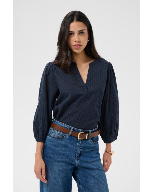 Kaffe Blue Bluse Bea