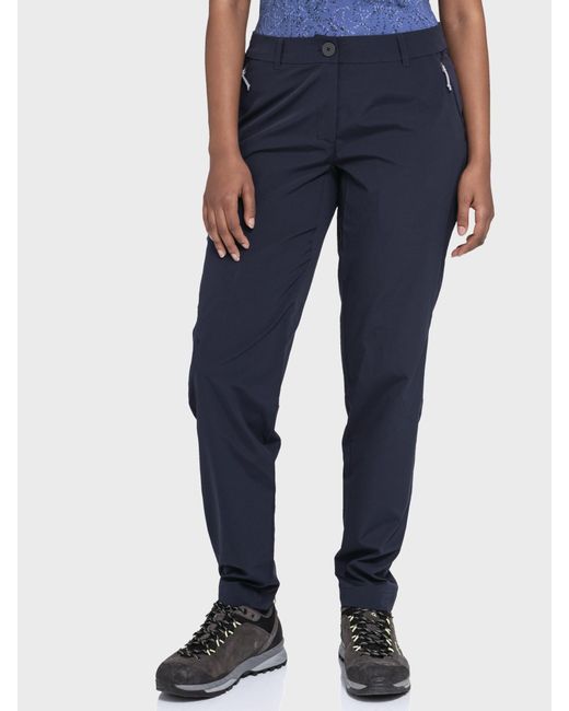 Schoeffel Blue Hose Lang Hiking Circ Pants Style Smue Wms