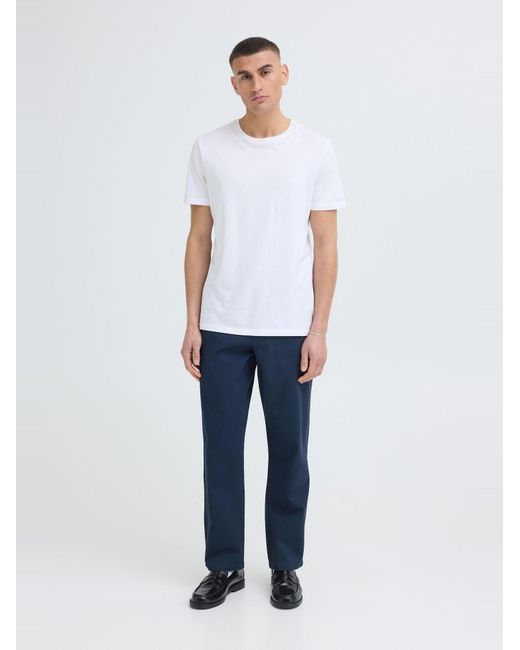 Solid Chinohose Sdtate in Blue für Herren
