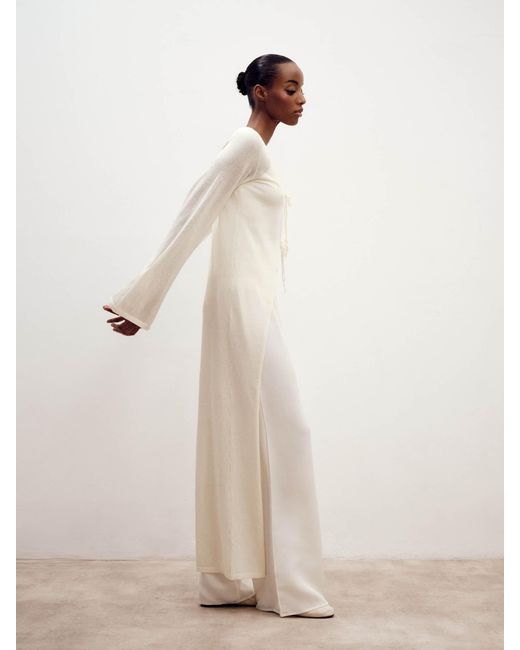 ABOUT YOU x Marie von Behrens White Strickjacke 'Maxi'