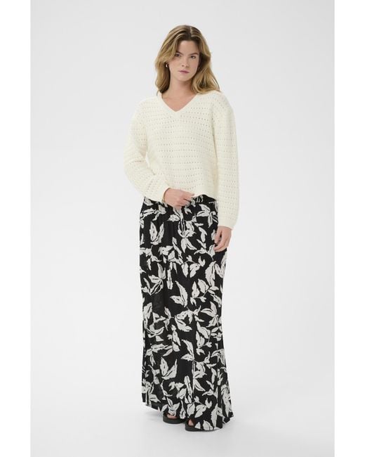Kaffe White Pullover Kametta