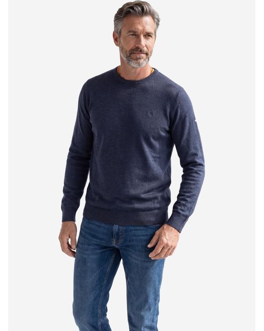 Redmond Pullover Basic in Blue für Herren