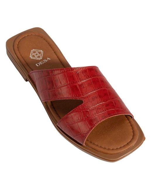 Desa Red Pantolette Folien