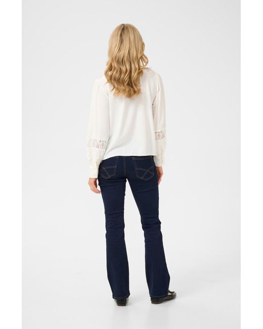 Cream White Bluse 'Luna'
