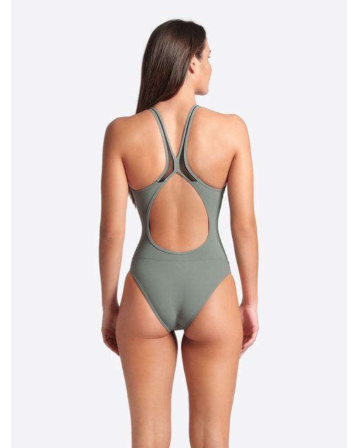 Arena Gray Badeanzug Mesh Panels Pro Back