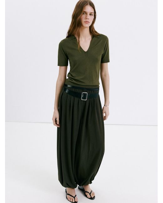 Mango Green Pullover Basiber