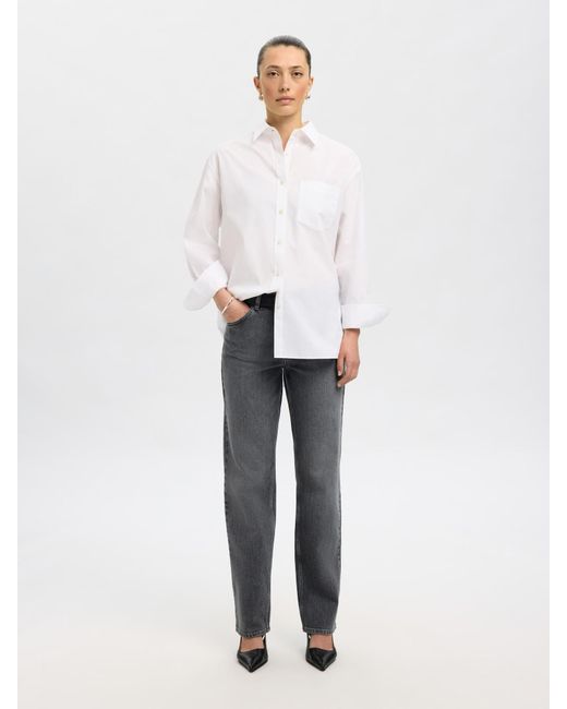 SELECTED White Bluse Slfester