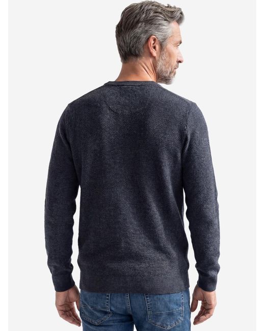 Redmond Pullover Basic in Blue für Herren