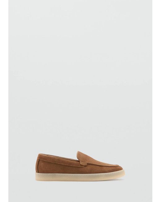 Mango Mokassin Easy in White für Herren