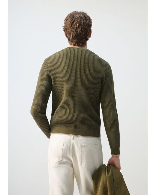 Mango Pullover Warrior in Green für Herren