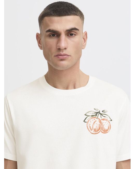 Solid Rundhalsshirt Sdpargav in White für Herren