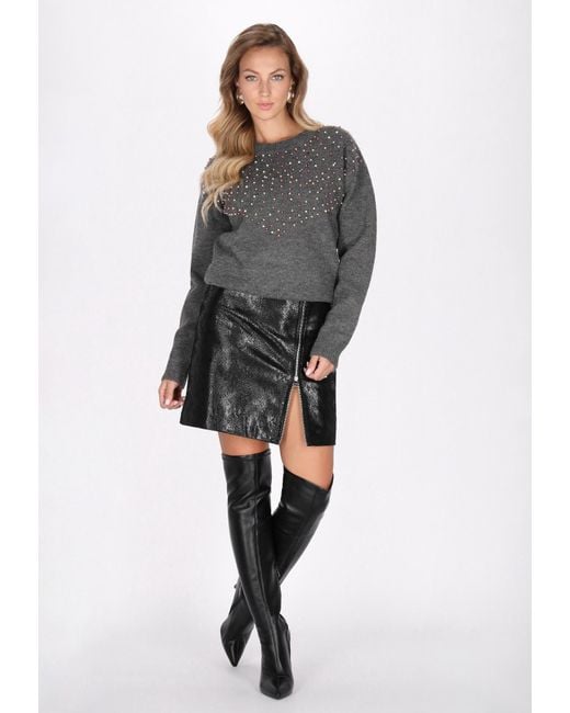 faina Gray Pullover