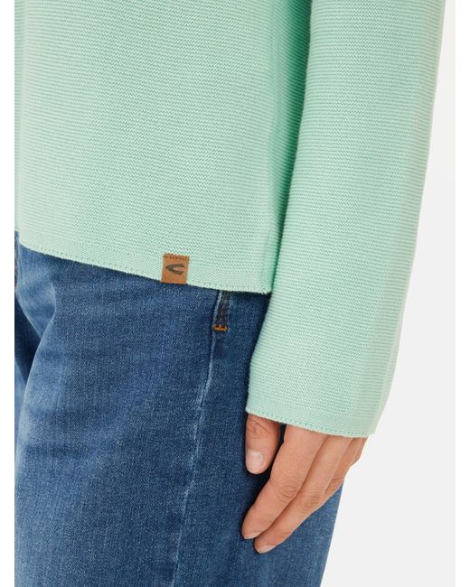 Camel Active Green Strickpullover Aus Reiner Baumwolle