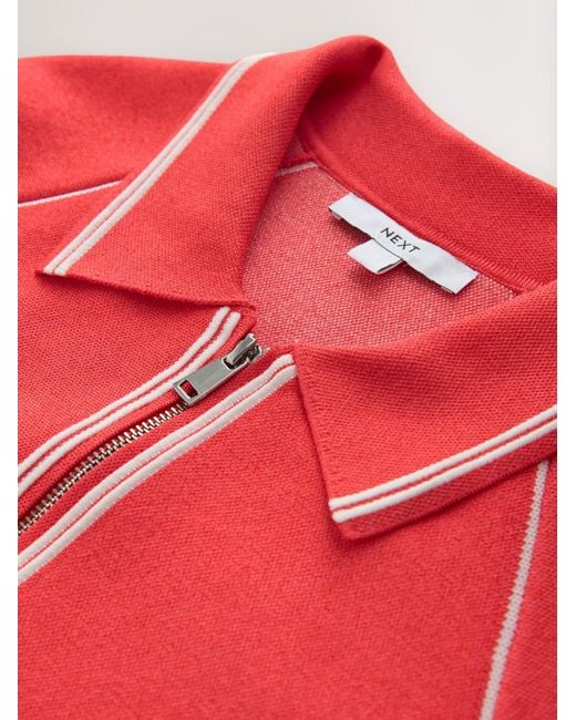Next Red Strickjacke