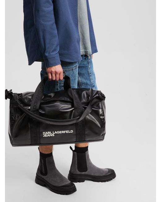 Karl Lagerfeld Black Weekender