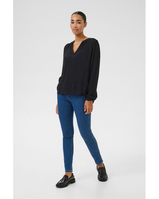 Kaffe Black Bluse Kano