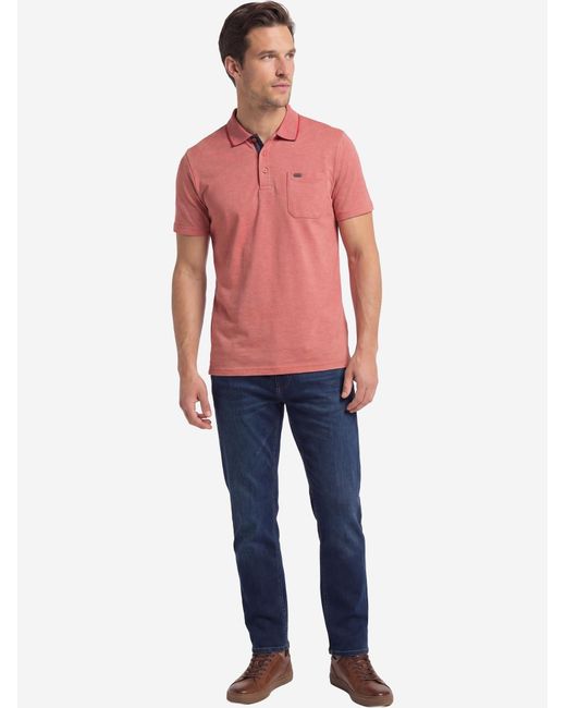Redmond Shirt Basic in Pink für Herren
