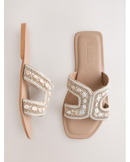 Next White Sandale