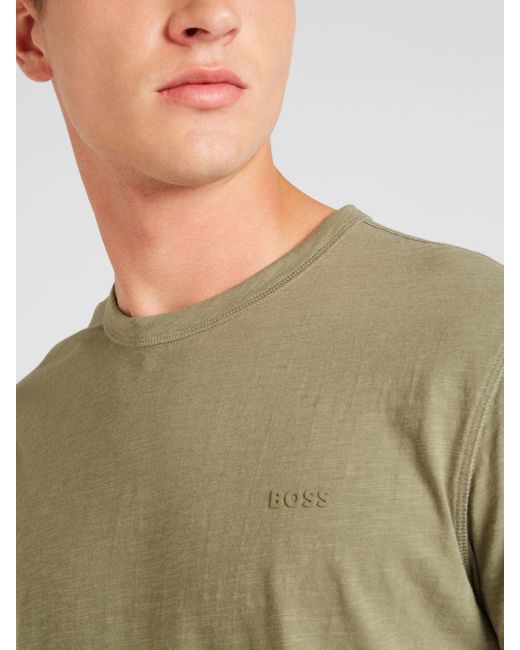 Boss T-shirt 'tegood' in Green für Herren