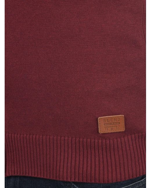 Blend Strickpullover Robin in Red für Herren