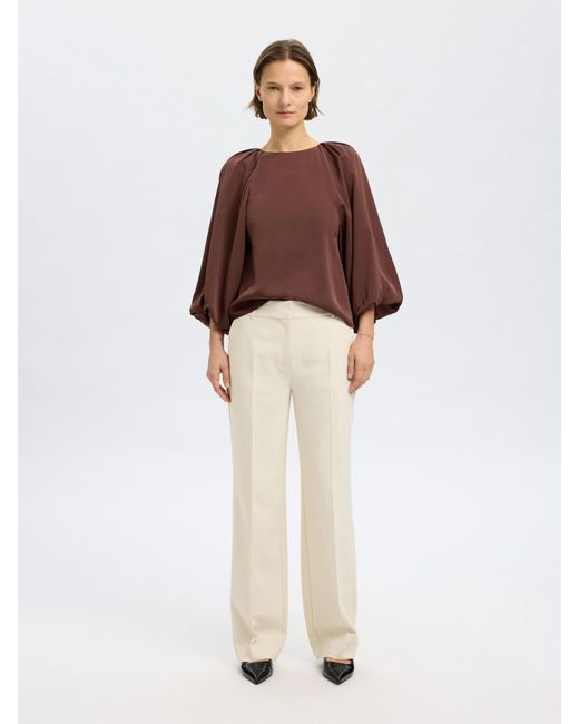 SELECTED Brown Bluse
